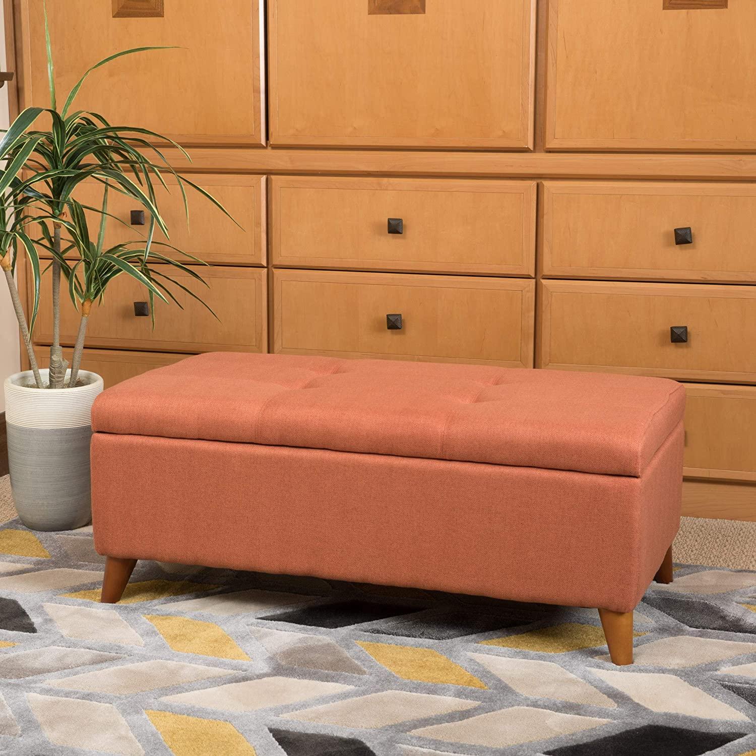 Harper Fabric Storage Ottoman - Ouch Cart