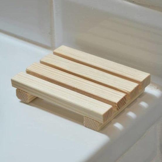 Beautifully Handcrafted Natural Wooden Soap Dish/Holder By Miza - Ouch Cart