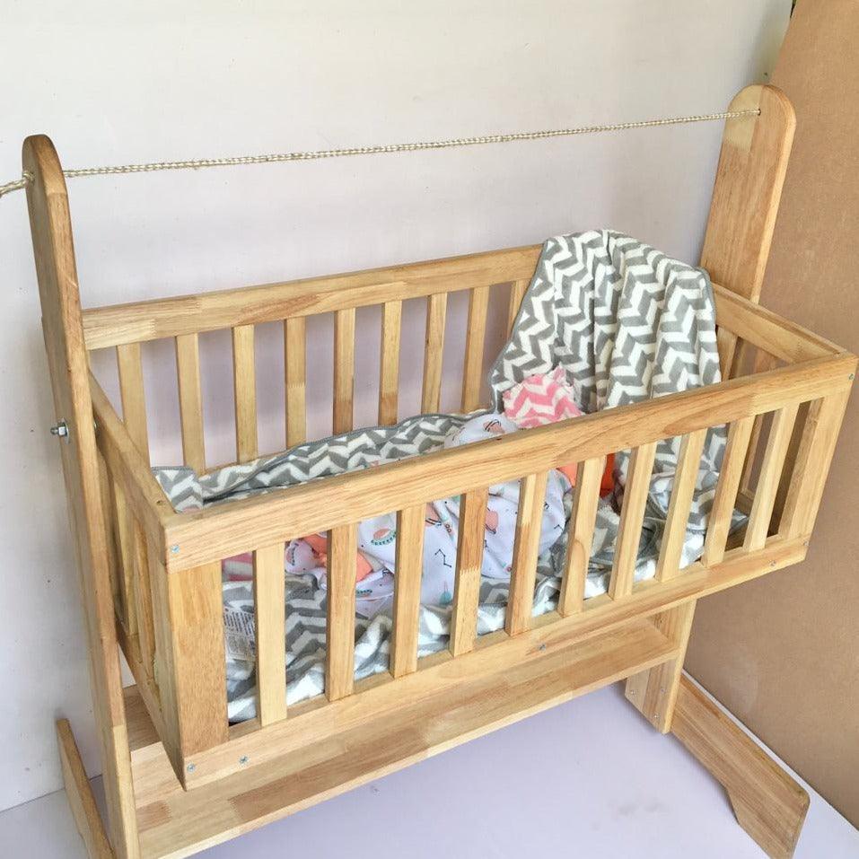 Baby Cot/Paalna/Jhula Cum Foldable Study Work Table By Miza - Ouch Cart