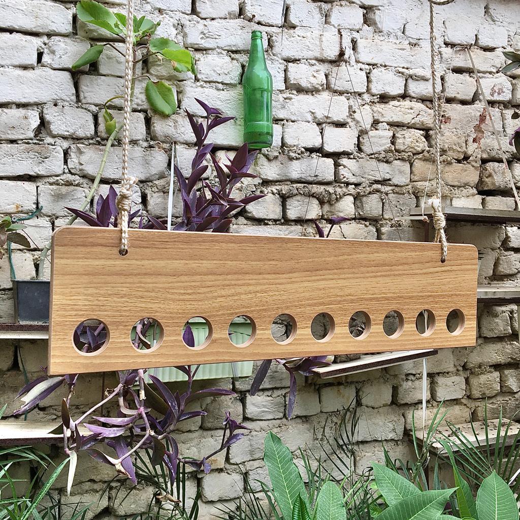 Ceiling Rope Hanging Wooden Clothes Hanger Rack By Miza - Ouch Cart