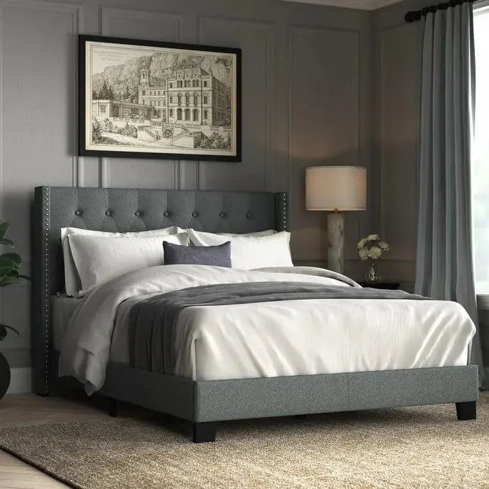 bed design latest, upholstered bed online india price low