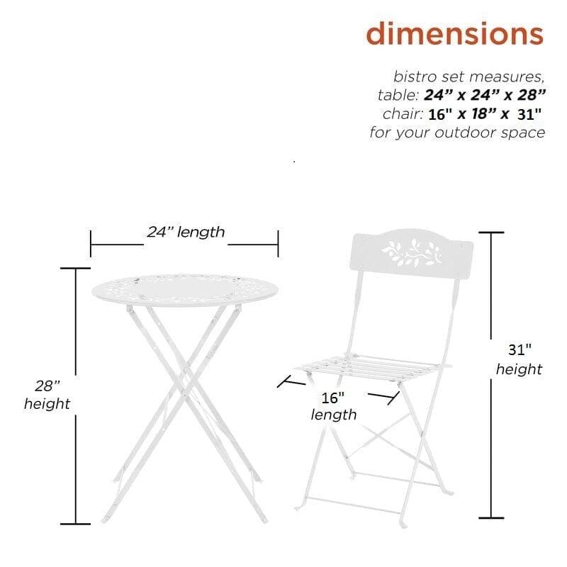 Round 2 - Person Long Bistro Set - Ouch Cart