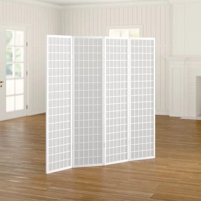 Archibald 175Cm H Folding Room Divider 4 Panel - Ouch Cart