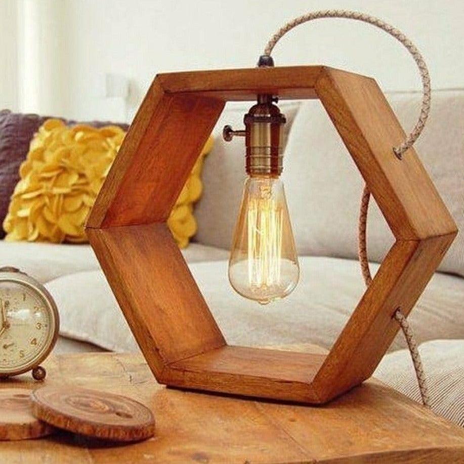 Hexagon Design Table Lamp /Hanging Lamp By Miza - Ouch Cart