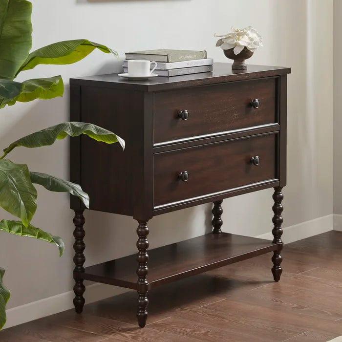 Beckett Solid Wood 2-Drawer Accent Chestv - Ouch Cart