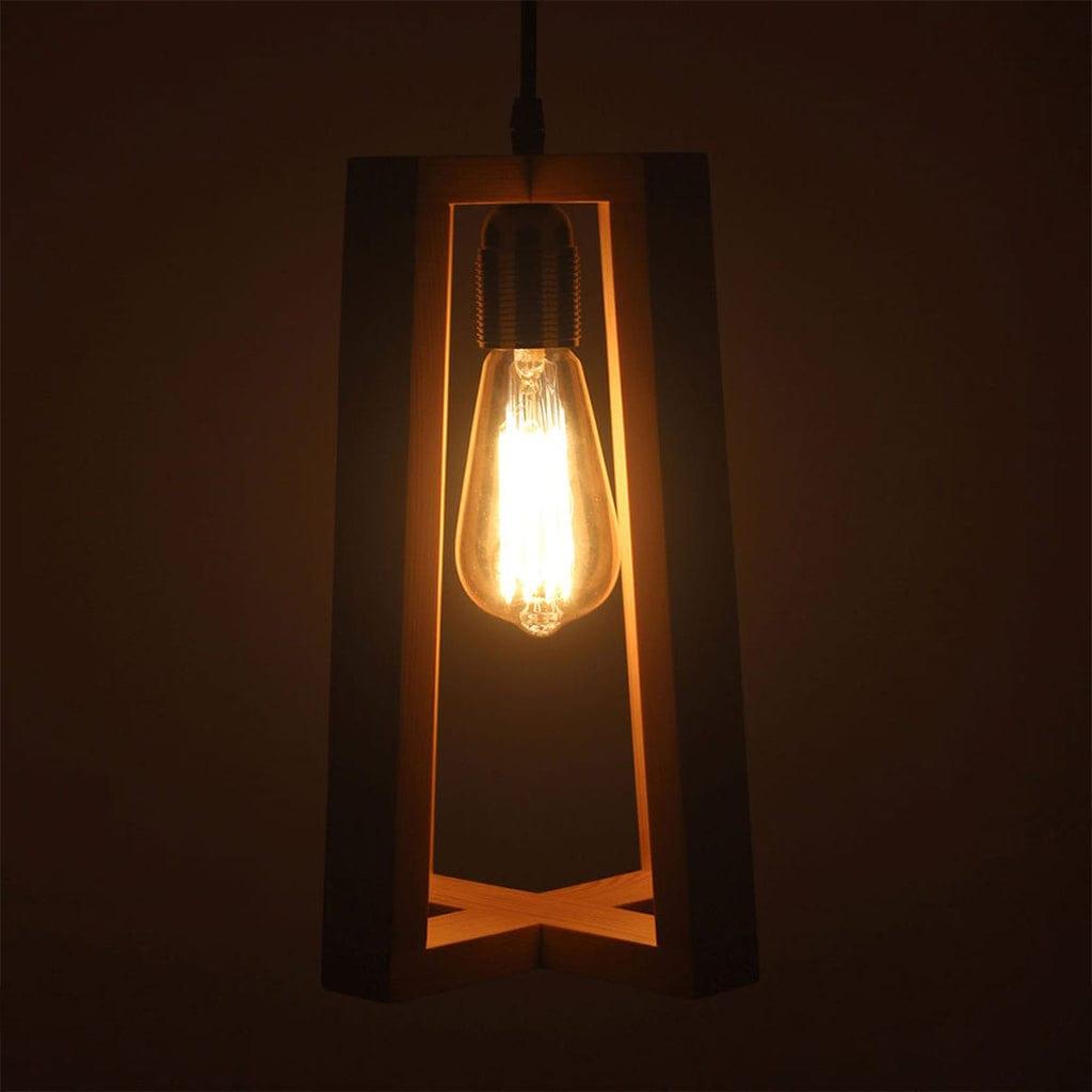 Blender Brown Wooden Single Hanging Lamp (BULB NOT INCLUDED) - Ouch Cart