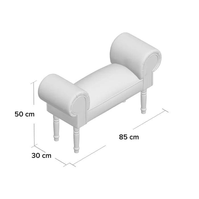 Caius Upholstered Bench - Ouch Cart
