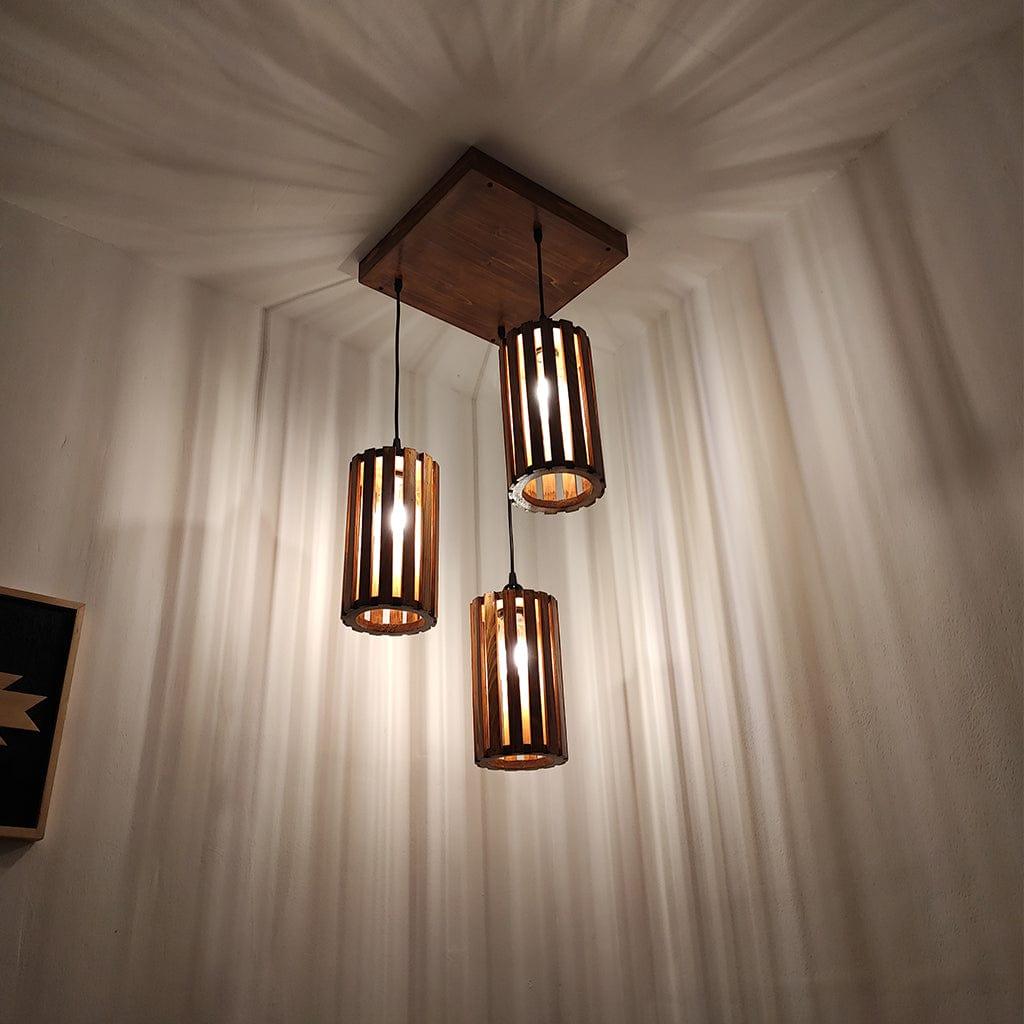 Casa Brown Cluster Hanging Lamp - Ouch Cart