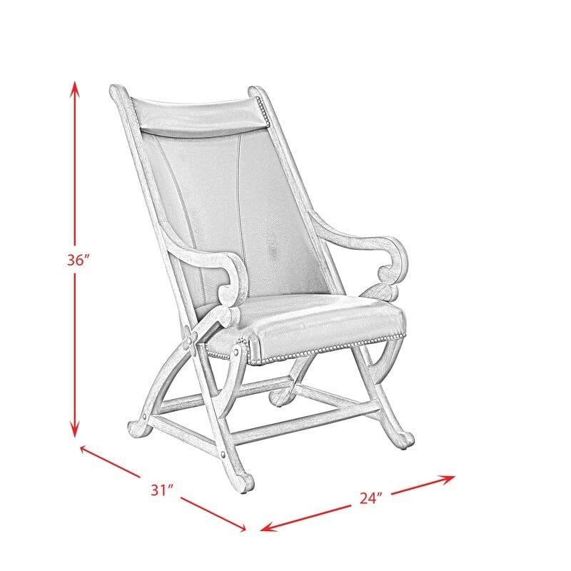 Wide Unique Back Design Armchair With Ottoman - Ouch Cart