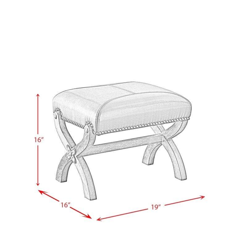Wide Unique Back Design Armchair With Ottoman - Ouch Cart
