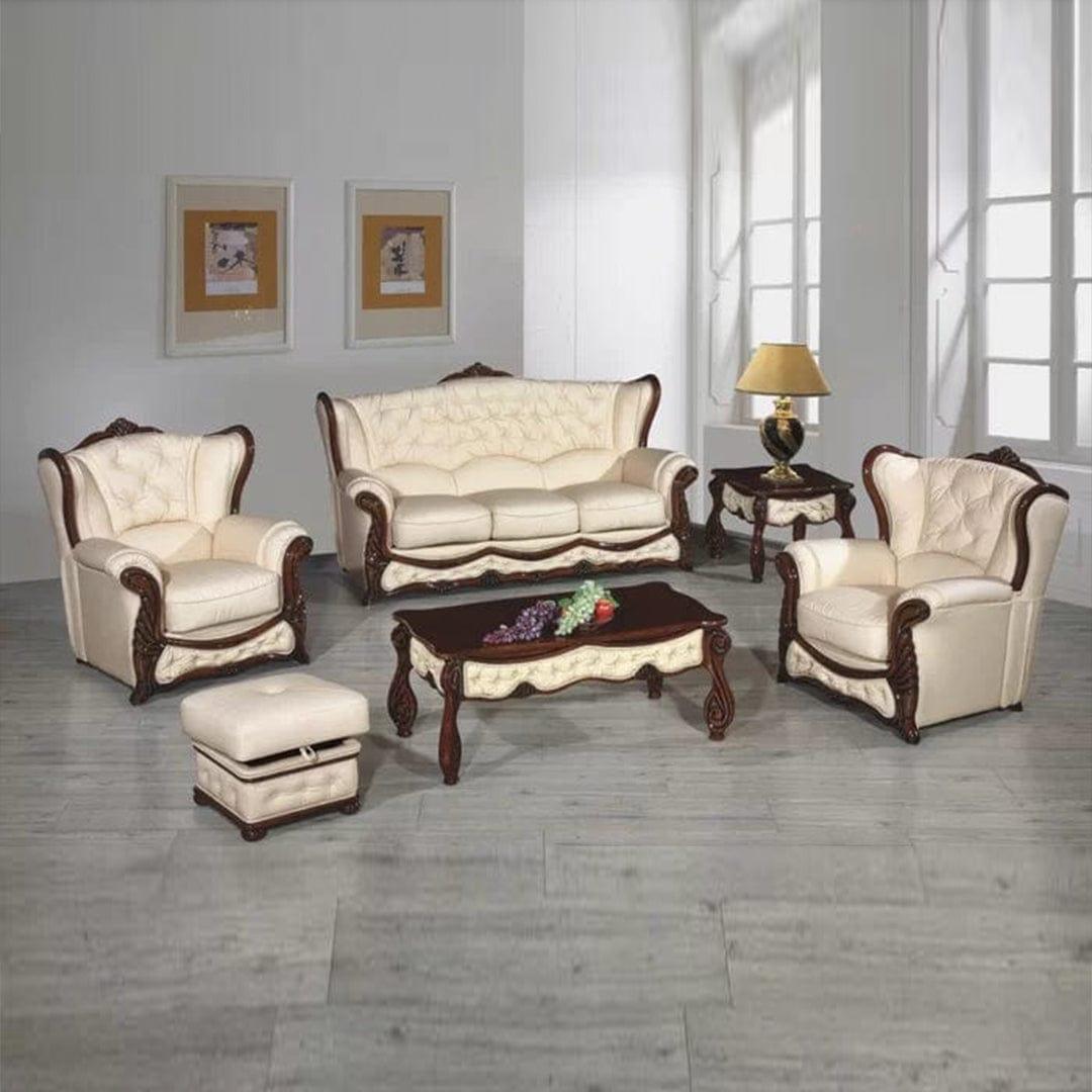 Click Upholstered Sofa Set And Table - Ouch Cart