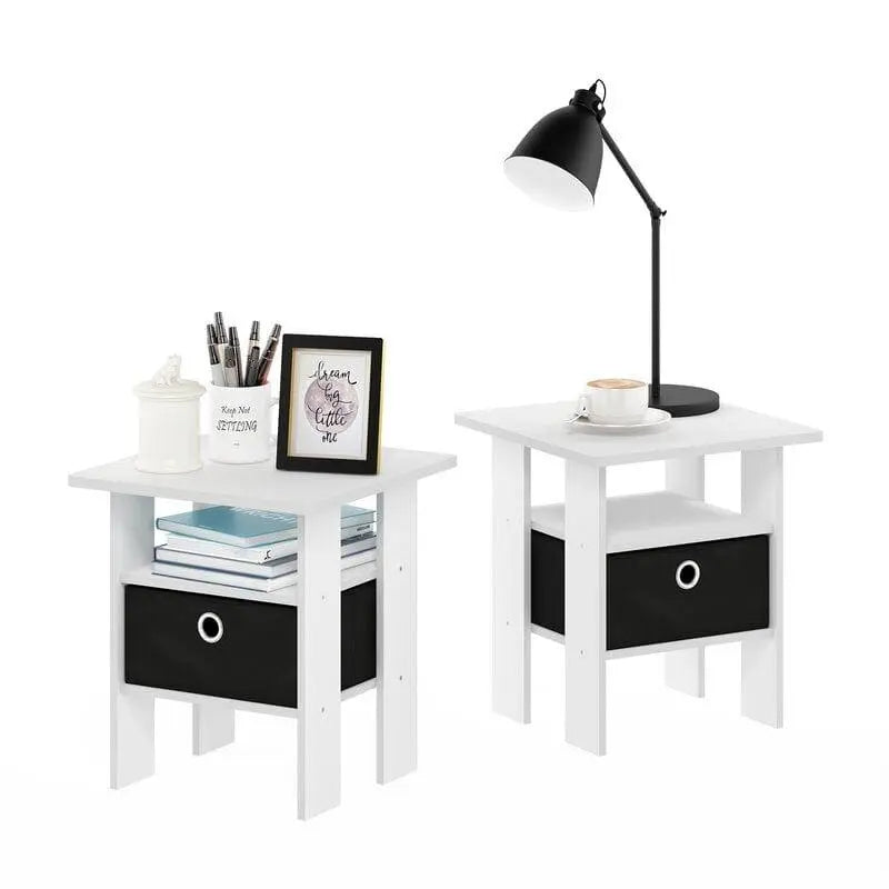 Coughlin Tall End Table Set with Storage (Set of 2) - Ouch Cart