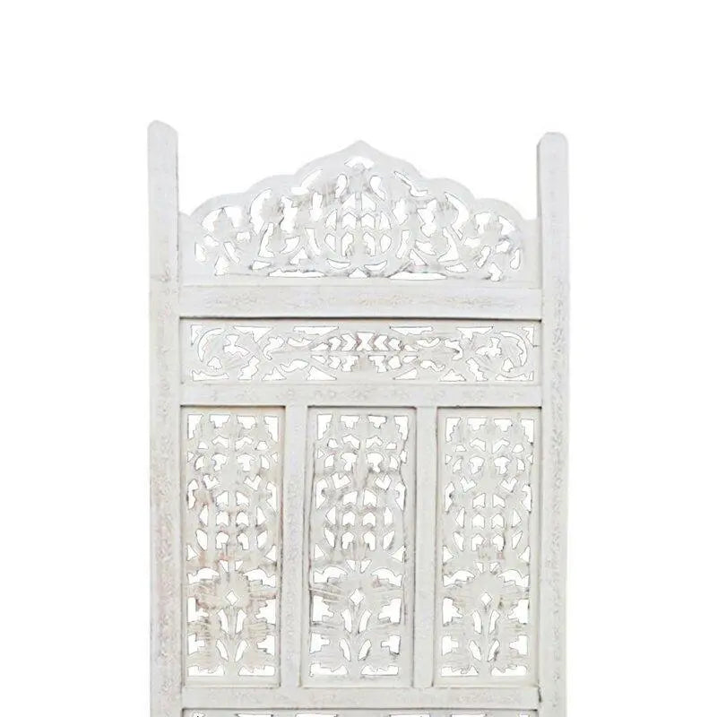 4 - Panel Wooden Folding Room Divider - Ouch Cart