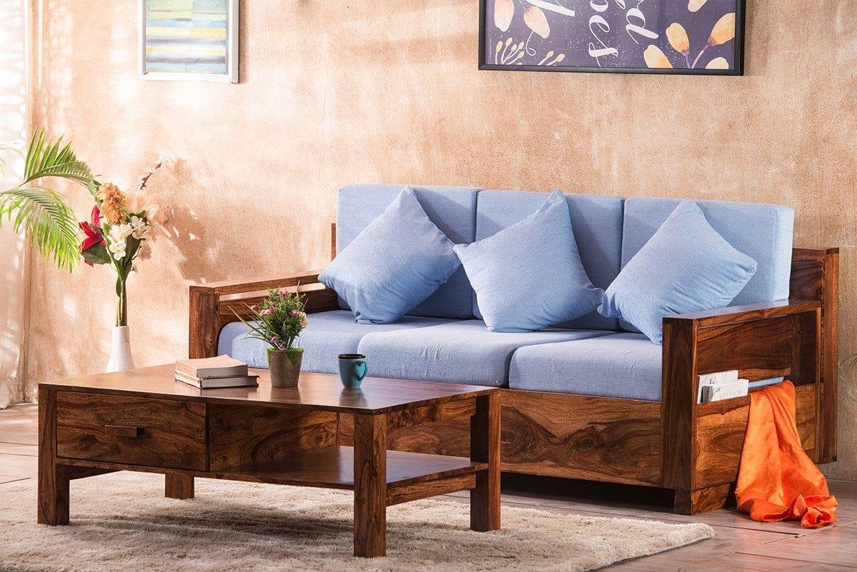 Solid Wood Dalton Sofa - Ouch Cart