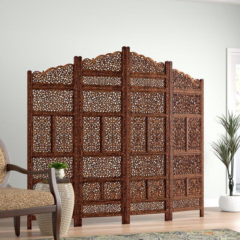 4 - Panel Folding Room Divider - Ouch Cart