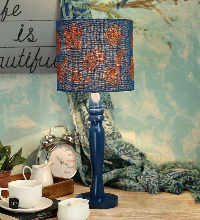 Ambi Motif on Jute Lamp - Ouch Cart