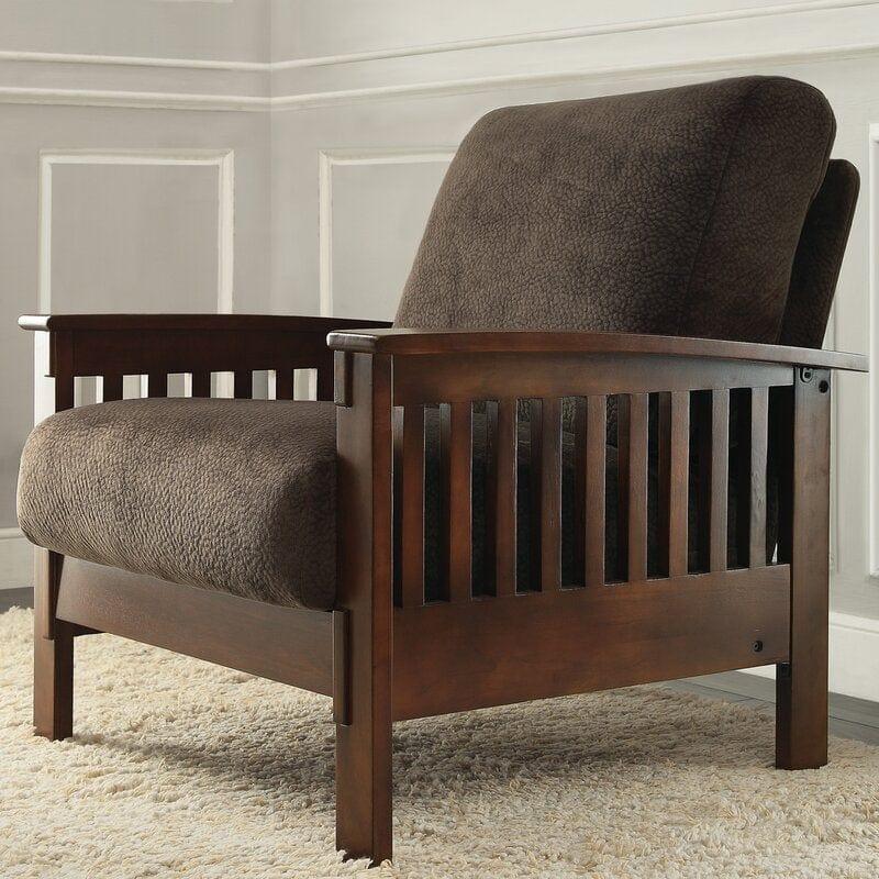 Encinal Wide Linen Armchair and Ottoman - Ouch Cart
