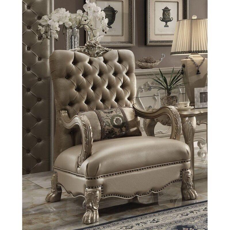 Royal look wide wooden Arm chair (1 piece) - Ouch Cart