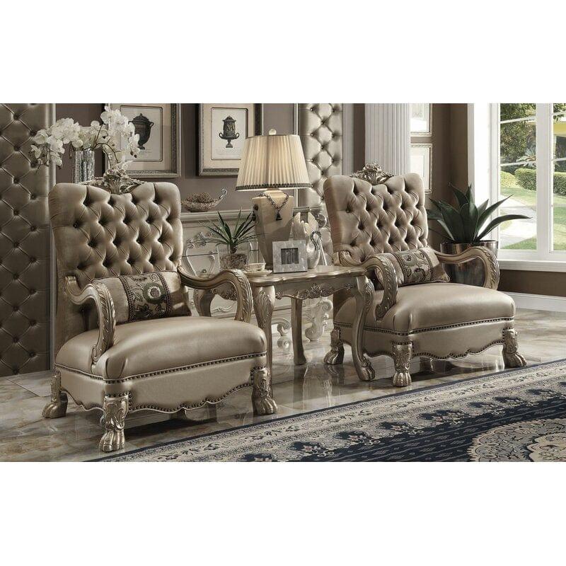 Royal look wide wooden Arm chair (1 piece) - Ouch Cart