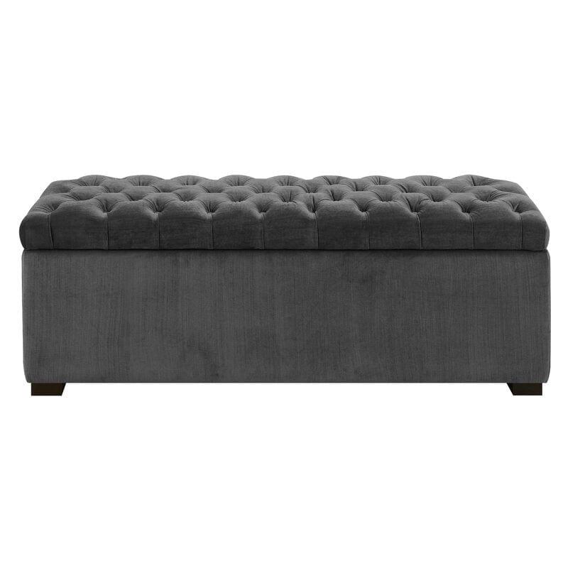 Upholstered Flip Top Storage Bench Solid Wood Bench Shoe Rack - Ouch Cart