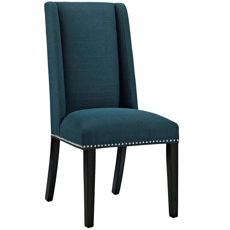 Wooden Back Side Dinning Chair in Medium Gray - Ouch Cart