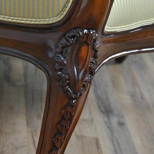 Teak Wood Upholstered Bench - Ouch Cart