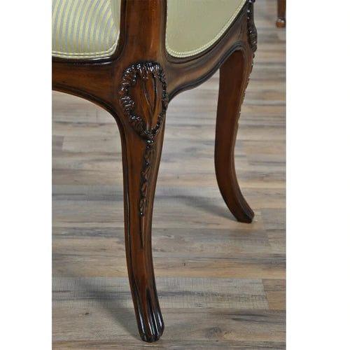 Teak Wood Upholstered Bench - Ouch Cart