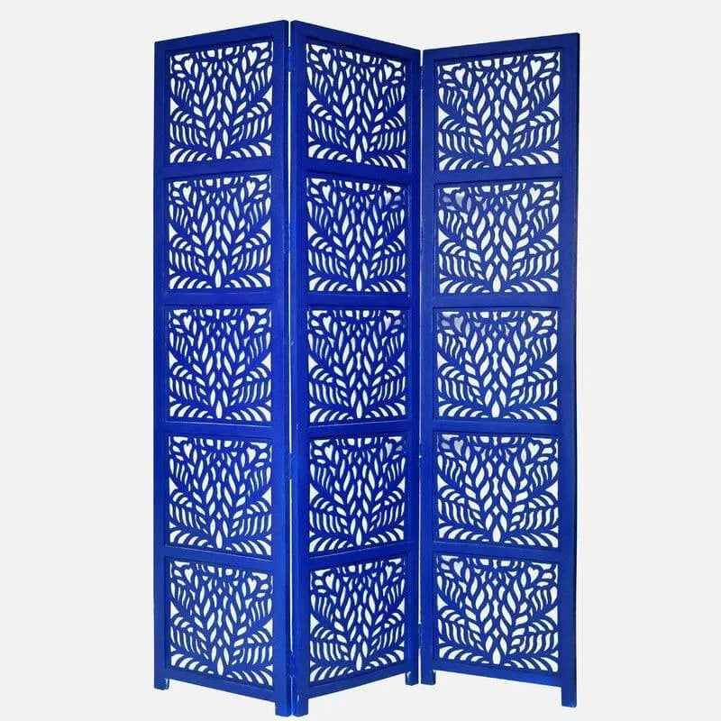 3 -Panel Solid Wood Folding Room Divider Wooden partition For Room Divider72 - Ouch Cart
