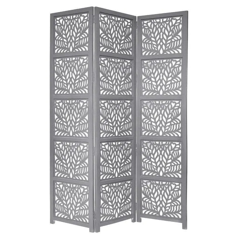 3 -Panel Solid Wood Folding Room Divider Wooden partition For Room Divider72 - Ouch Cart
