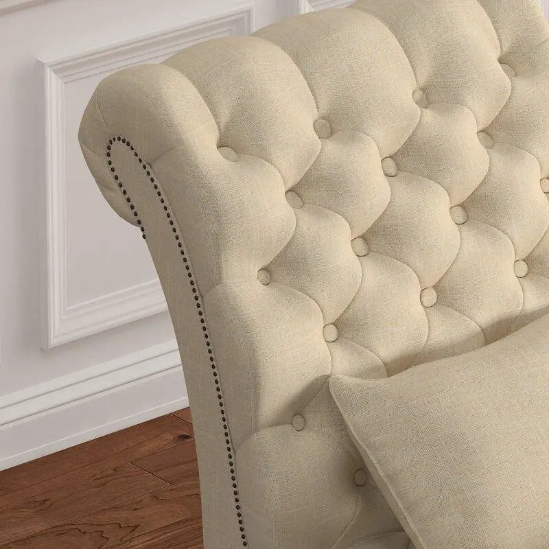 Modern Premium Wooden Sofa Couch for Home & Office Chaise Lounge - Ouch Cart