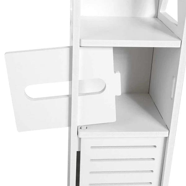 Bathroom Floor Standing Shelf Storage Cabinet Corner Floor Mounted Bathroom Cabinets - Ouch Cart