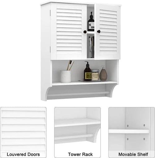 PVC High Quality Bathroom & Kitchen Wall Hung Storage - Ouch Cart