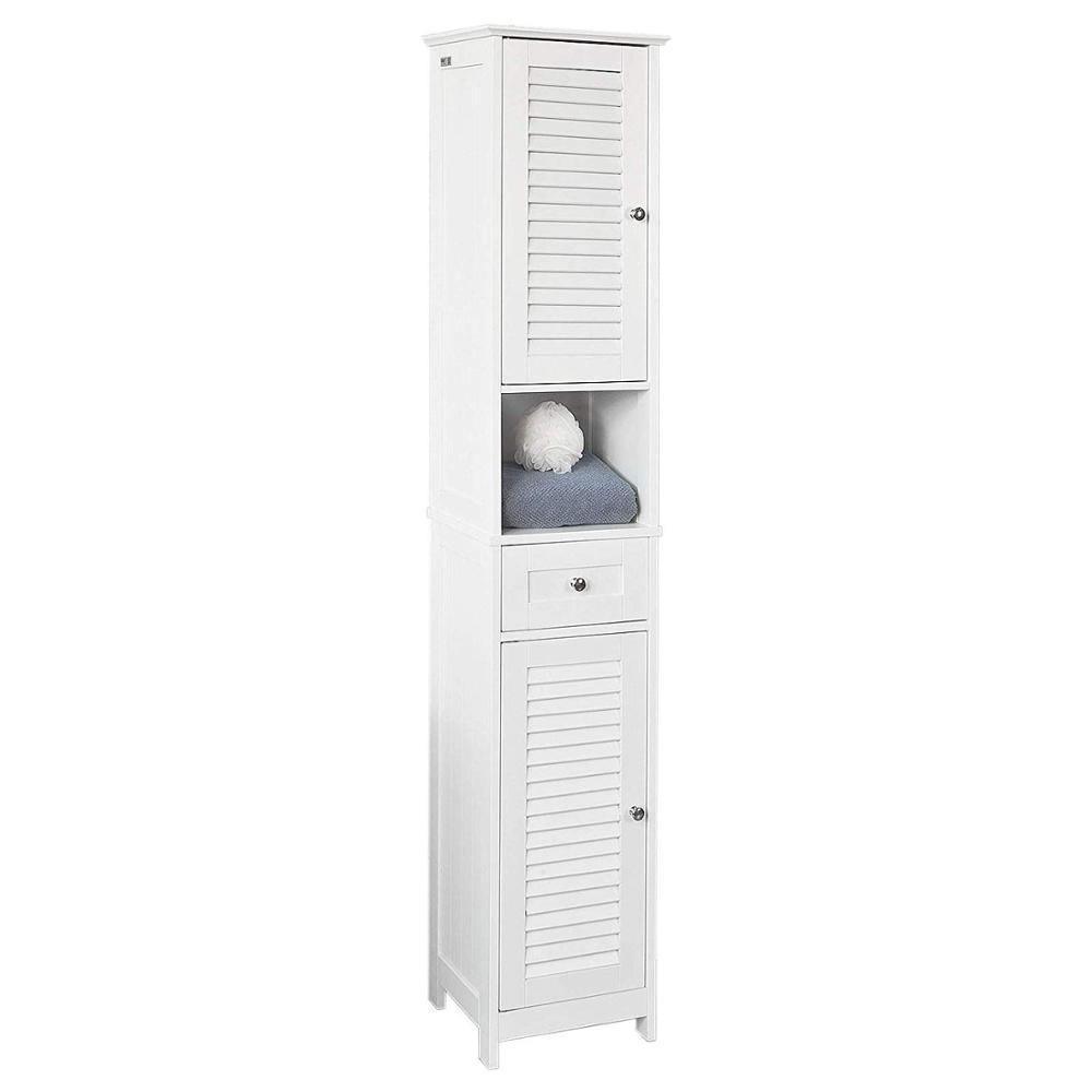 Tall Storage 6 Feet Vanity PVC Bathroom Cabinet For Bathroom & Toilet Essential By Glitzz - peelOrange.com