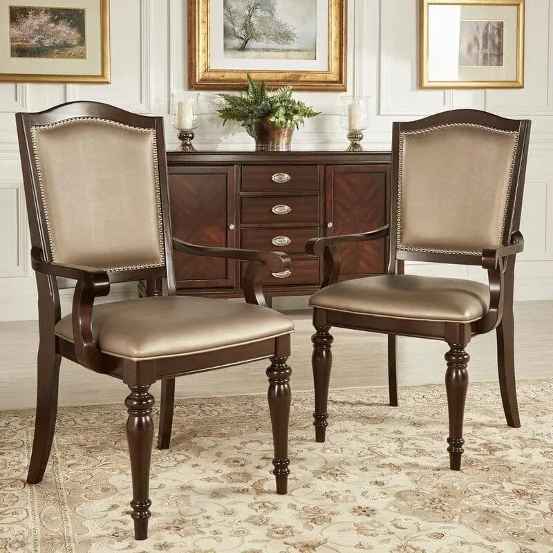 Teak Wood Handmade Arm Chair (Set of 2) - Ouch Cart