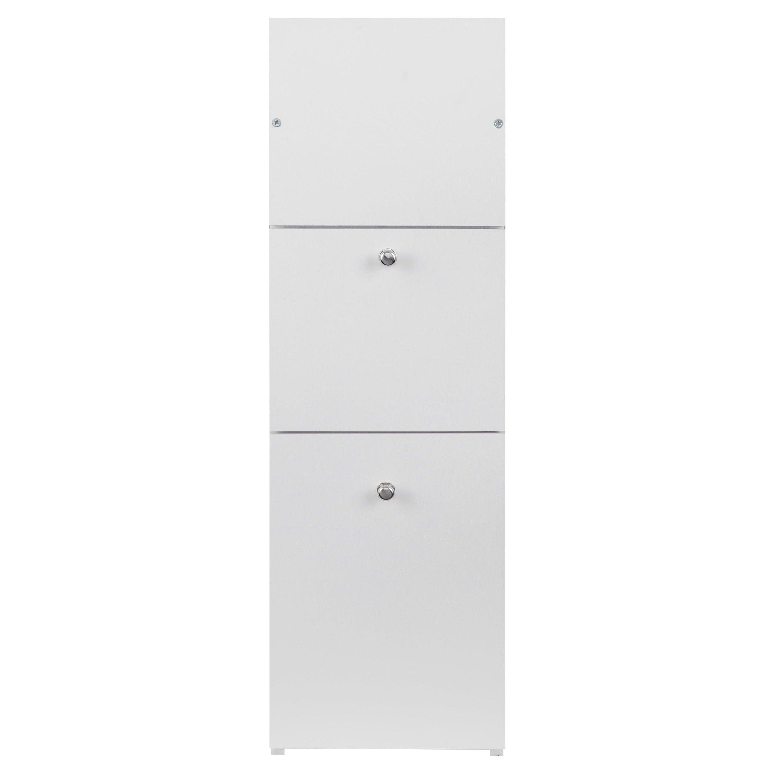 Waterproof PVC Bathroom WC Side Storage Cabinet Racks With Drawer By With Free Soap Dish Miza - Ouch Cart