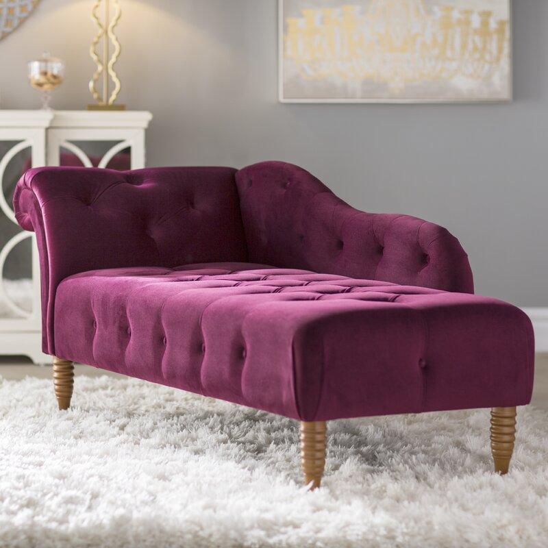 Tufted Right-Arm Chaise Lounge - Ouch Cart