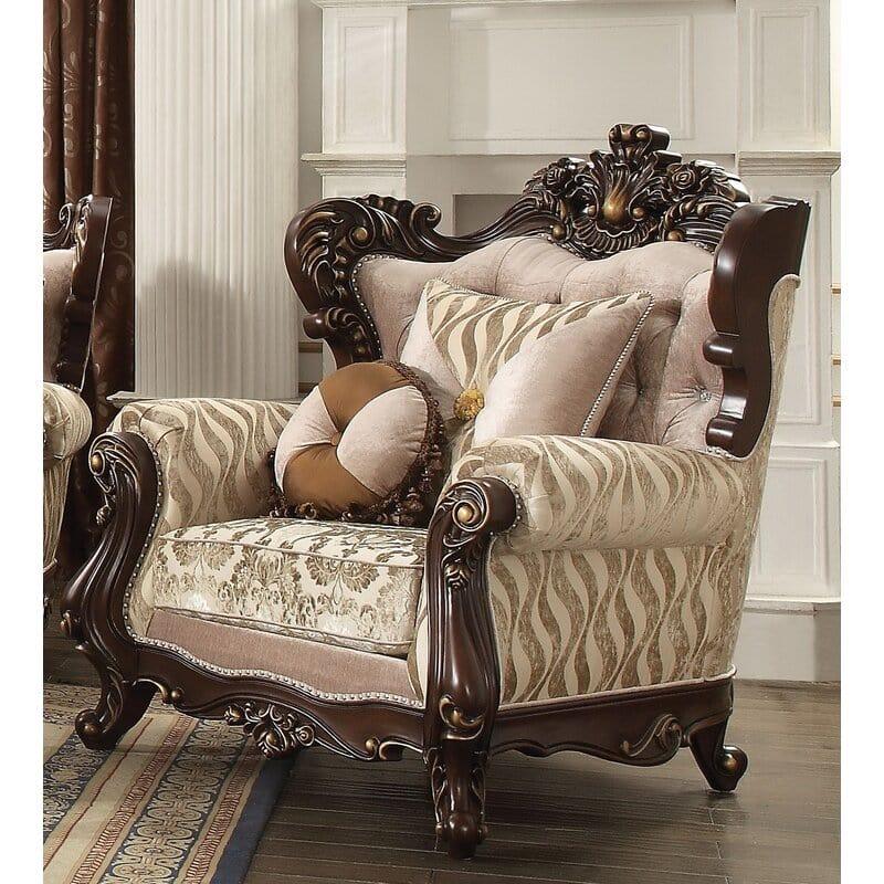 Kebee Wide Tufted Wingback Sofa Chair - Ouch Cart