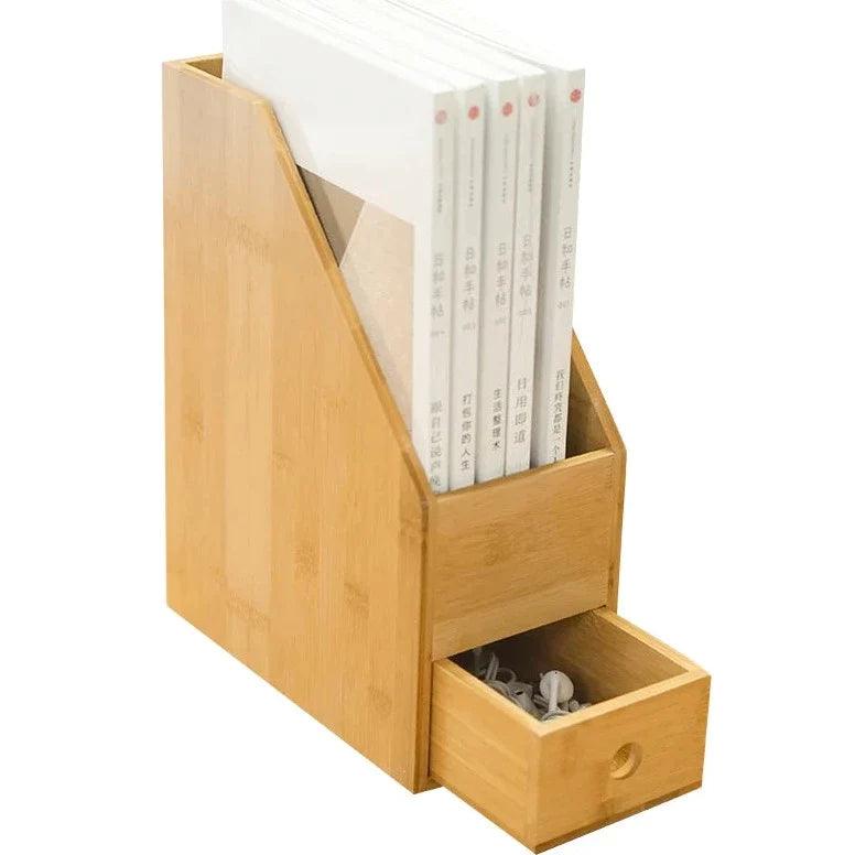 File Box With Drawer For Office/Home Book Organizer Storage Holder Book Rack By Miza - Ouch Cart