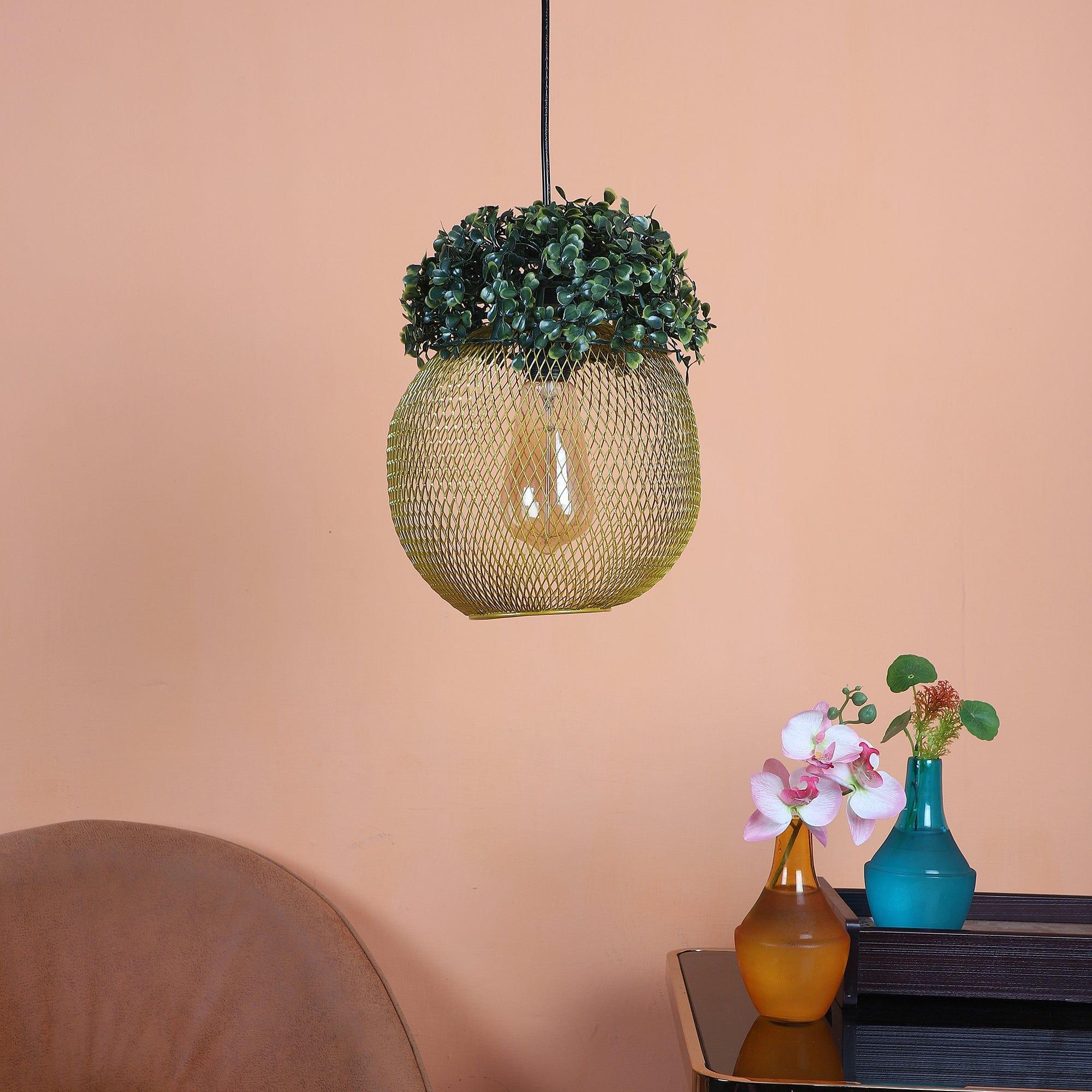 Golden Glass Iron Hanging Lights - Ouch Cart