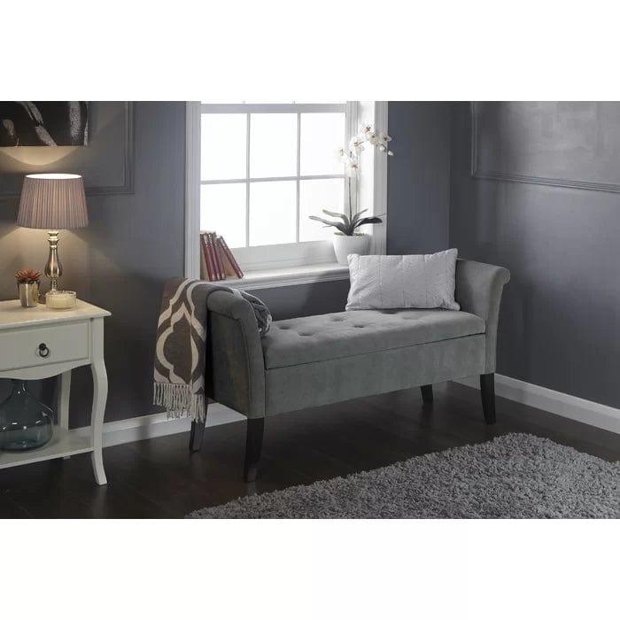 Laconia Upholstered Storage Bench - Ouch Cart