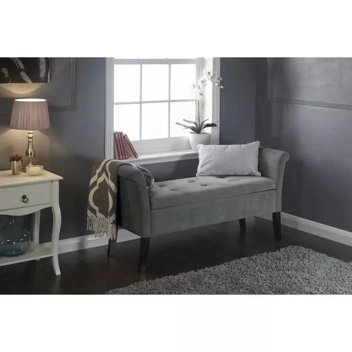 Laconia Upholstered Storage Bench - Ouch Cart