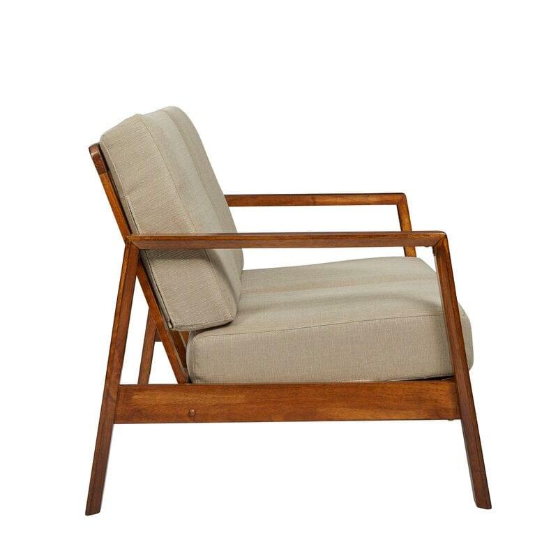 Square Arm Loveseat with Reversible Cushions - Ouch Cart