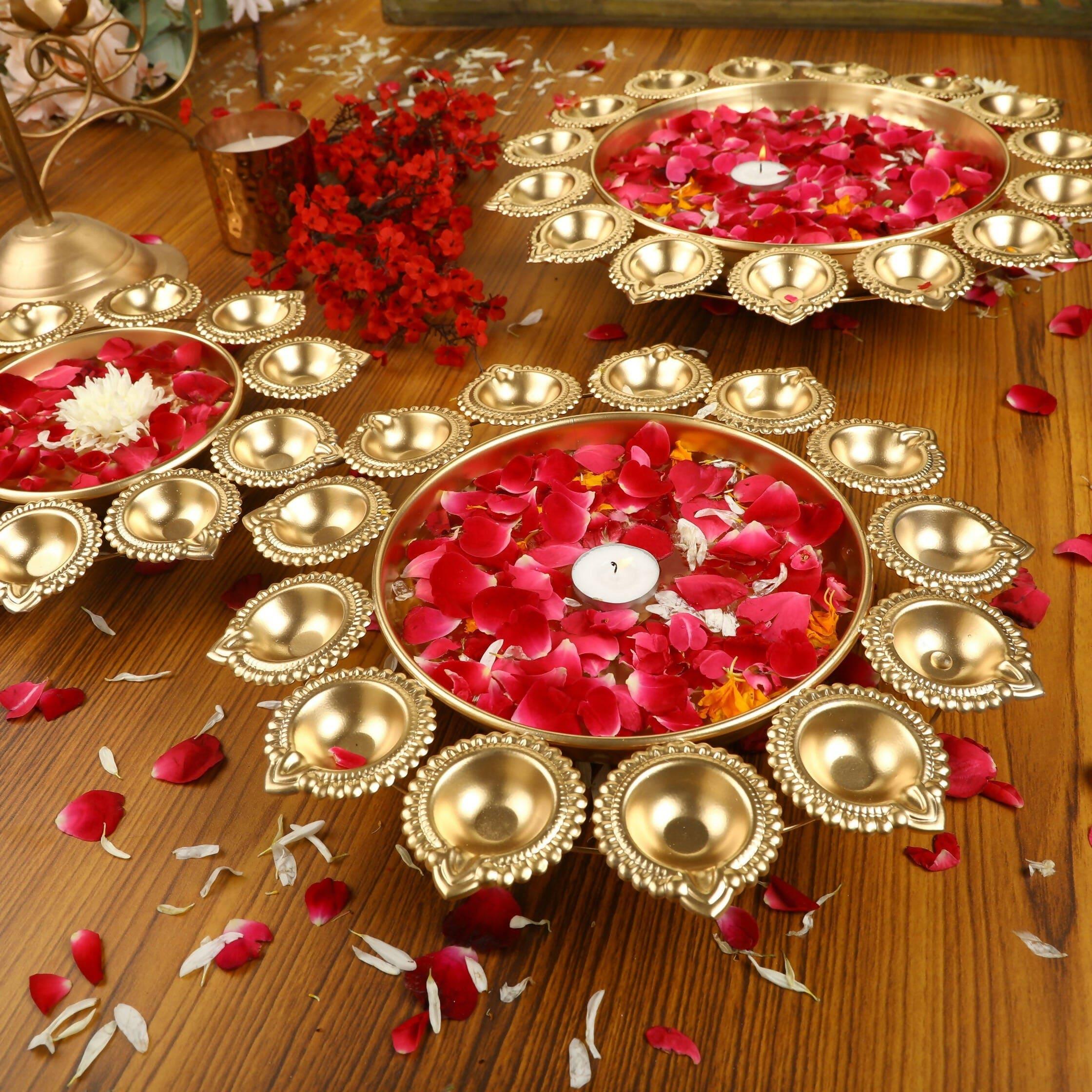 ASTOUNDING DIYA URLI SET OF 3. - Ouch Cart