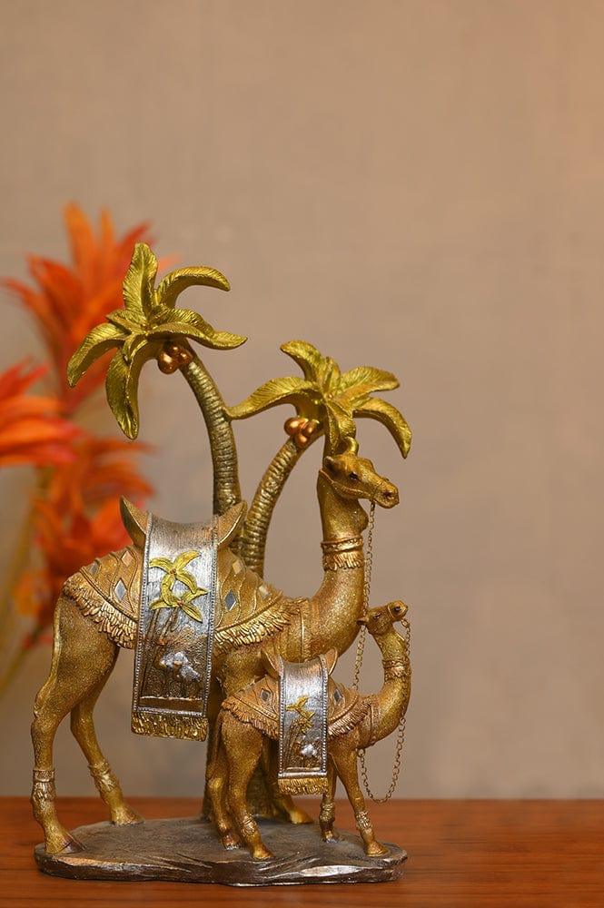 Metal Desinger Camel Showpiece for Home, Office, Table Decor - Ouch Cart