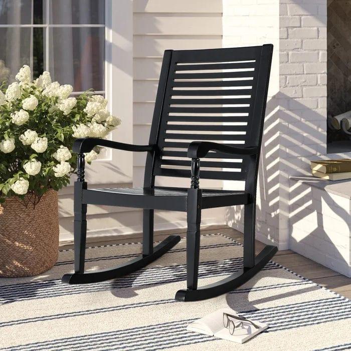 Outdoor Rocking Solid Wood Chair - Ouch Cart