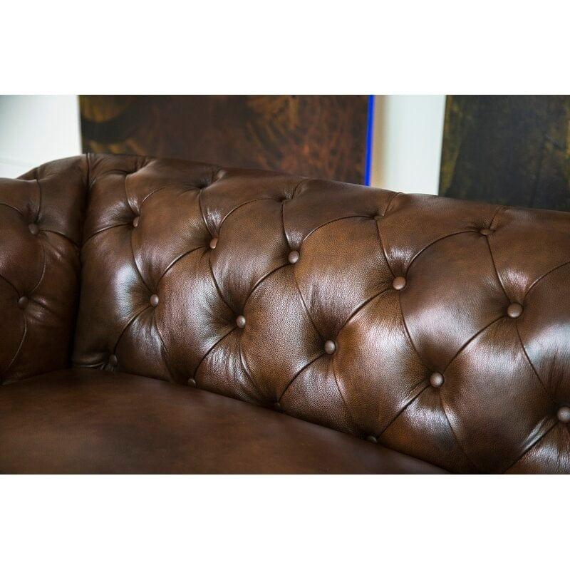 Rolled Arm Back Tufted Chesterfield Sofa - Ouch Cart
