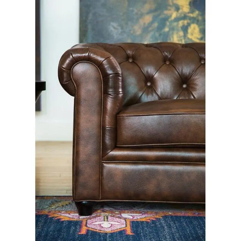 Rolled Arm Back Tufted Chesterfield Sofa - Ouch Cart
