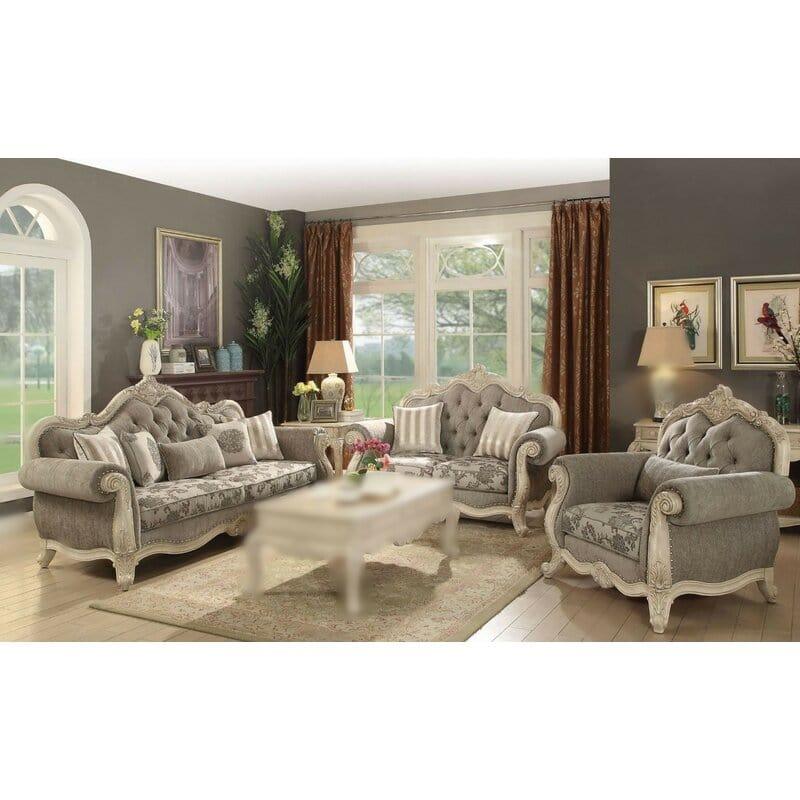Perdomo 3 Piece Living Room Set 6 Seater - Ouch Cart