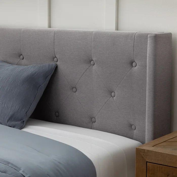 Petersen Tufted Upholstered Low Profile Platform Bed - Ouch Cart