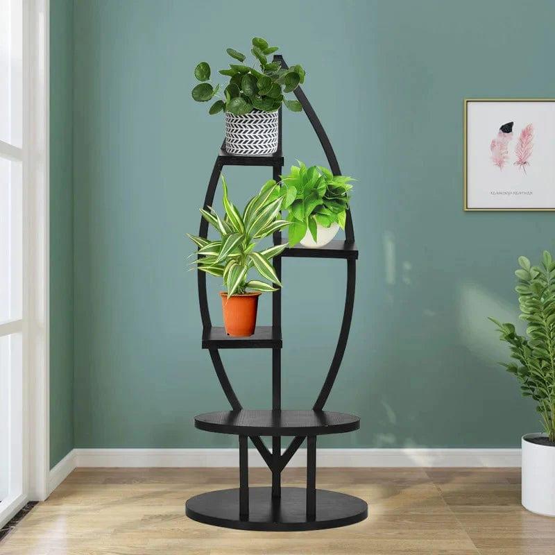 Plant Stand: Oval Shape Multi-Tiered Plant Stand - Ouch Cart